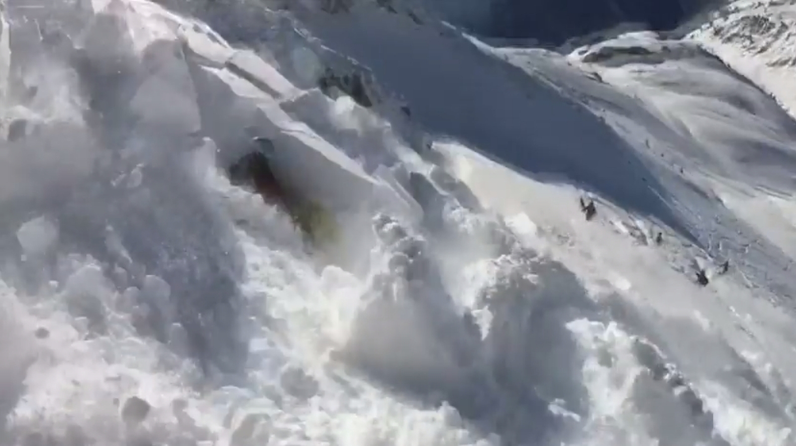 Lucky Escape For Skiers Caught Up In Avalanche