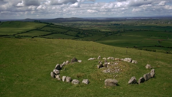 Loughcrew in north Co Meath, where "the unique rock art of the back stone is lit magnificently on the mornings at Equinox"