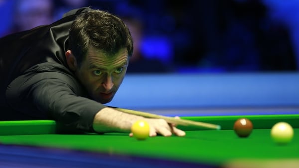 O'Sullivan in action against Bingham at the Coral Tour Championships in Llandudno