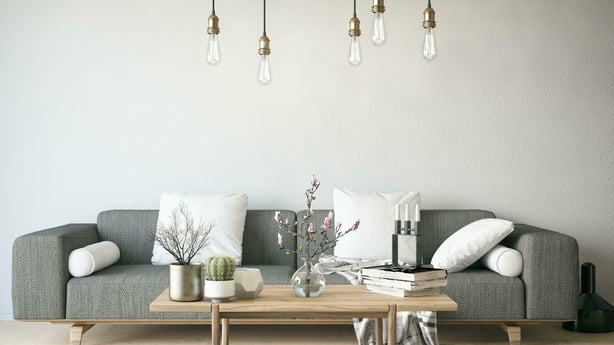 A pared-back living area brings essential calm in a Gemini-style home (ScS/PA)