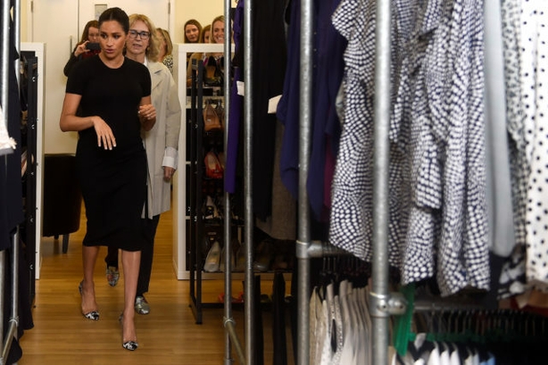 The Duchess of Sussex during her visit to Smart Works, in London, on the day she became their patron (Clodagh Kilcoyne/PA)