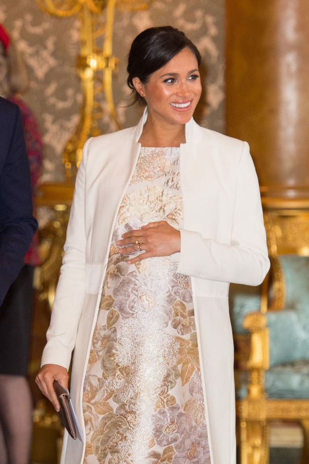 The Duchess of Sussex at a reception at Buckingham Palace (Dominic Lipinski/PA)
