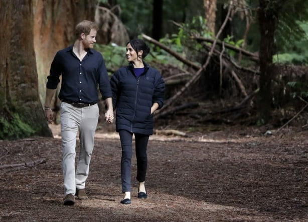Keeping snug during a forest walk in Rotorua, New Zealand (Kirsty Wigglesworth/PA)
