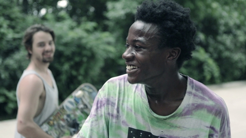 Keira and Zack (in background) in Minding the Gap