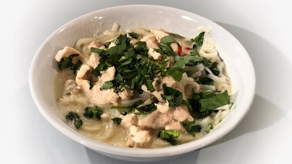 Eunice Power's Chicken in Basil & Coconut Broth.