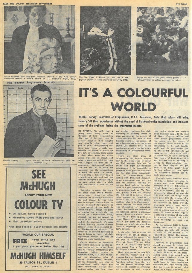 RTÉ Guide Colour Supplement 22 March 1974, page 2