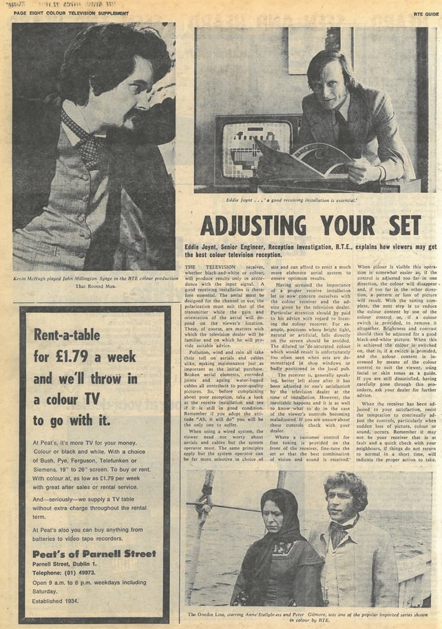 RTÉ Guide Colour Supplement 22 March 1974, page 8