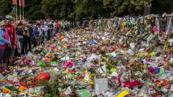 Tributes are paid to the victims of the Christchurch attack. Photo: Getty Images