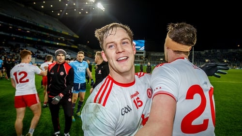 Tyrone's Kieran McGeary and Colm Cavanagh after last weekend's win over Dublin