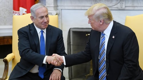 Israeli prime minister Benjamin Netanyahu and US president Donald Trump meet at the White House in March 2018. Photo: AP
