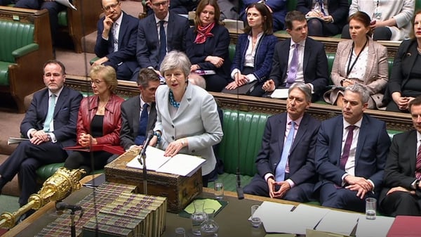 Theresa May addressed the House of Commons