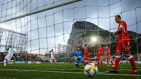 Ireland beat Gibraltar 1-0 in their opening game