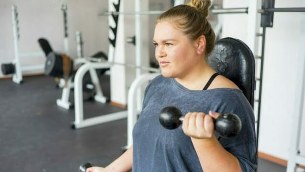 woman exercising