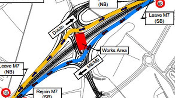 The demolition is part of the ongoing project to widen the motorway to three lanes