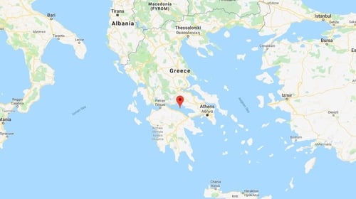 The epicentre was in the Gulf of Corinth (Pic: Google Maps)