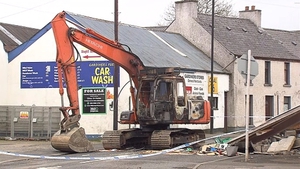 The digger is believed to have been stolen from a nearby building site