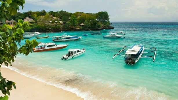 Mooring of boats in a bay of tropical island Lembongan (iStock/PA)