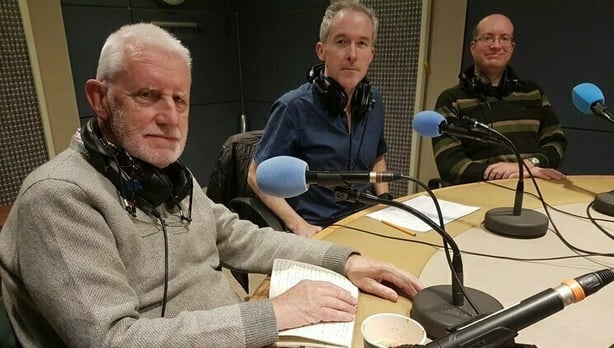 Left to right, Dr. Richard Collins, Frank McNally & Niall Hatch pictured above.