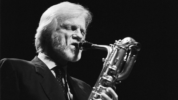 Baritone saxophonist Gerry Mulligan (1927-1996) performs in Rotterdam in 1991