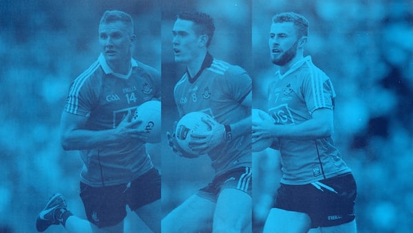 Ciarán Kilkenny, Brian Fenton and Jack McCaffrey boast 13 All-Irelands, two Player and one Young Player of the Year awards and 11 National League titles between them