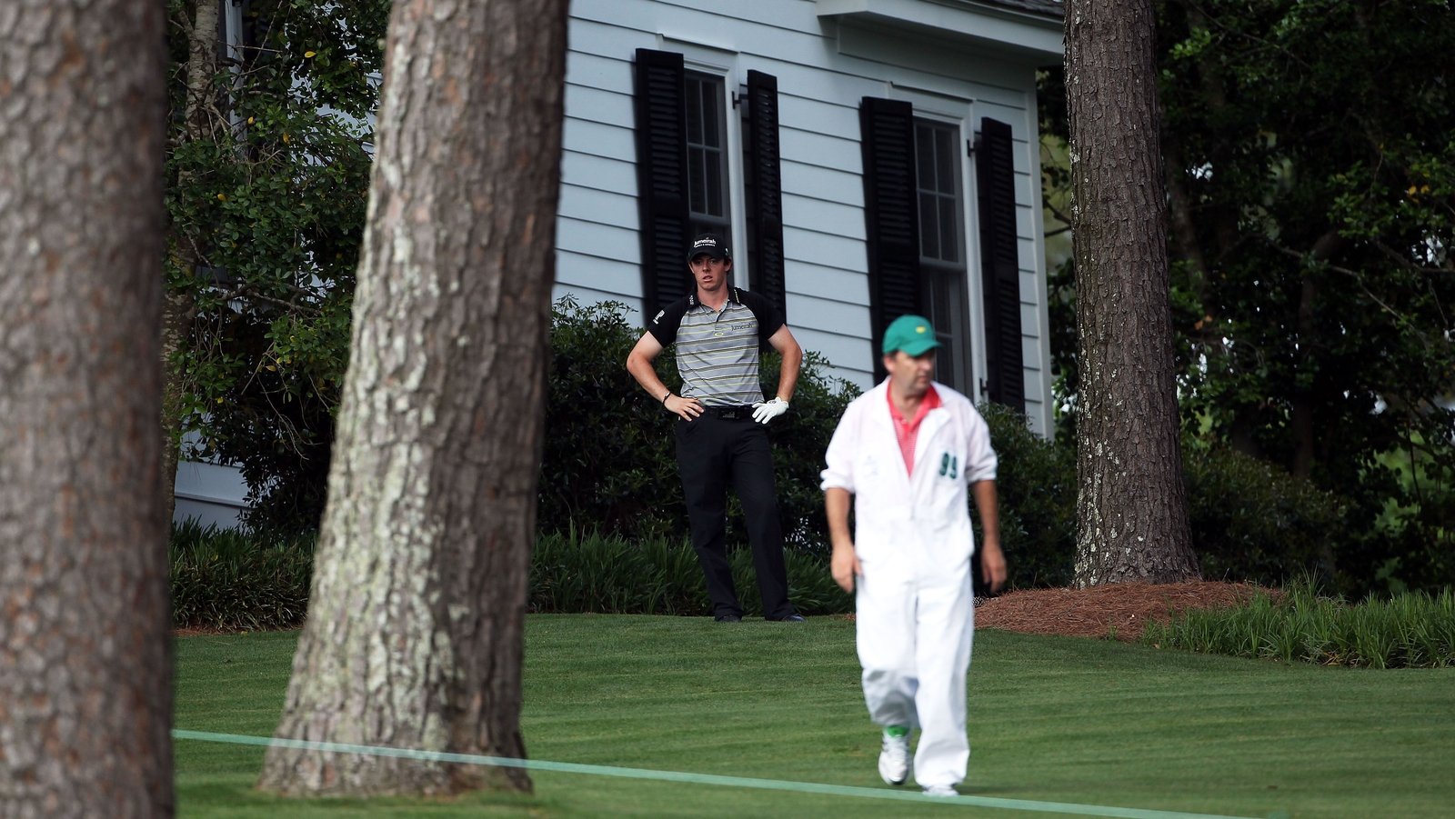 Image - Rory McIlroy watches it all unravel on the 10th hole on Sunday