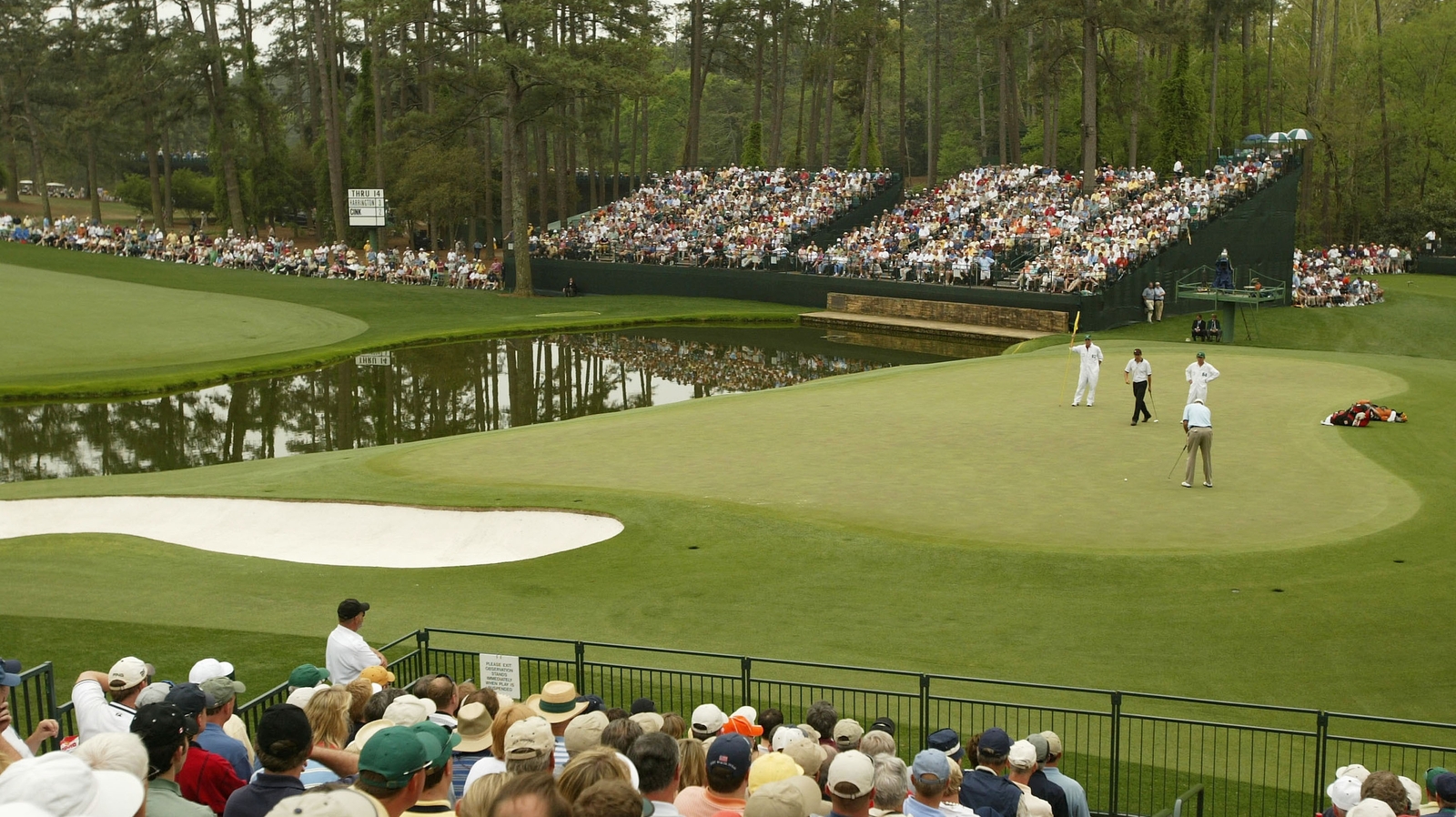 Image - Padraig Harrington strides around the 15th green