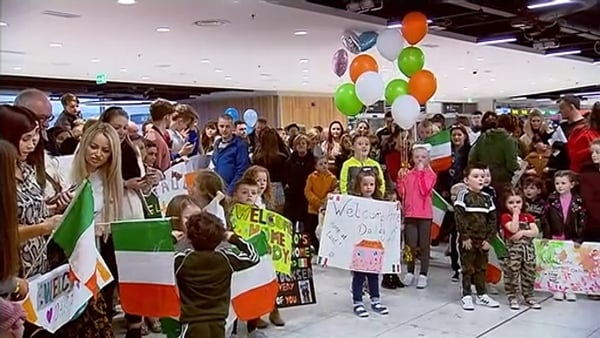 The troops had been due to arrive in Dublin on Thursday but their return, from Syria via Beirut, was delayed until today