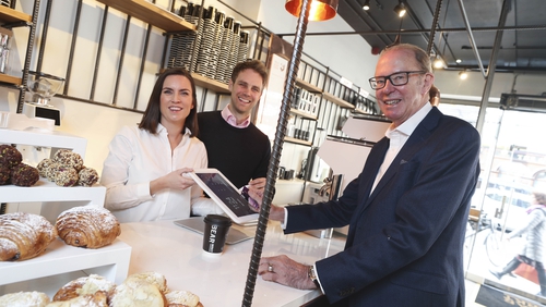 Stephen and Ruth Deasy of Bear Market Coffee with Magnet Networks Managing Director Ireland Stephen Brewer at the new store