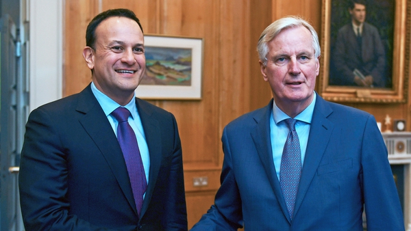 An Taoiseach Leo Varadkar agus Michel Barnier