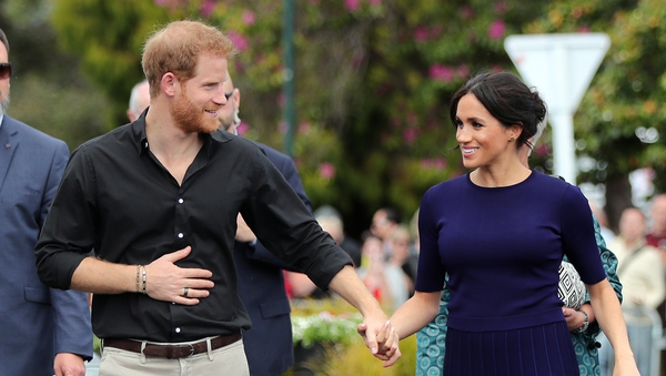 Prince Harry was first spotted wearing the ring in Australia. Photo: Getty