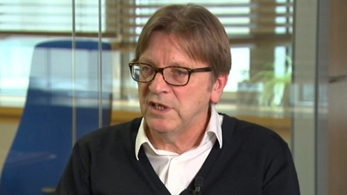 Guy Verhofstadt was speaking on Claire Byrne Live