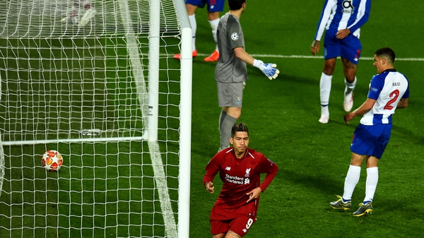 Roberto Firmino makes it 2-0 to Liverpool at Anfield