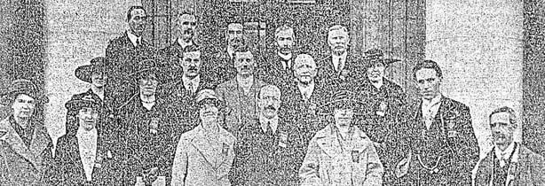 Dublin committee of the National Teachers' Congress Photo: Irish Independent, 23 April 1919