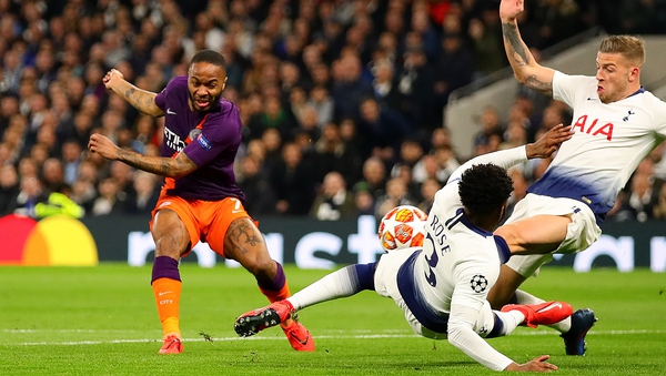 Danny Rose was penalised for handball after a video review