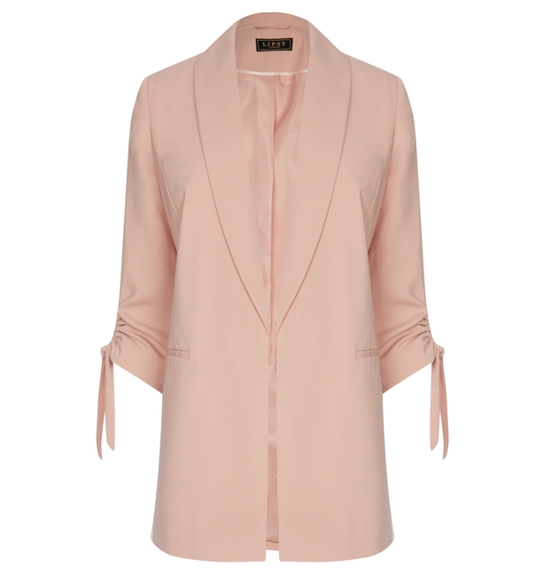 lipsy ruched blazer