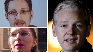 Edward Snowden, Chelsea Manning and Julian Assange - central figures in the WikiLeaks story