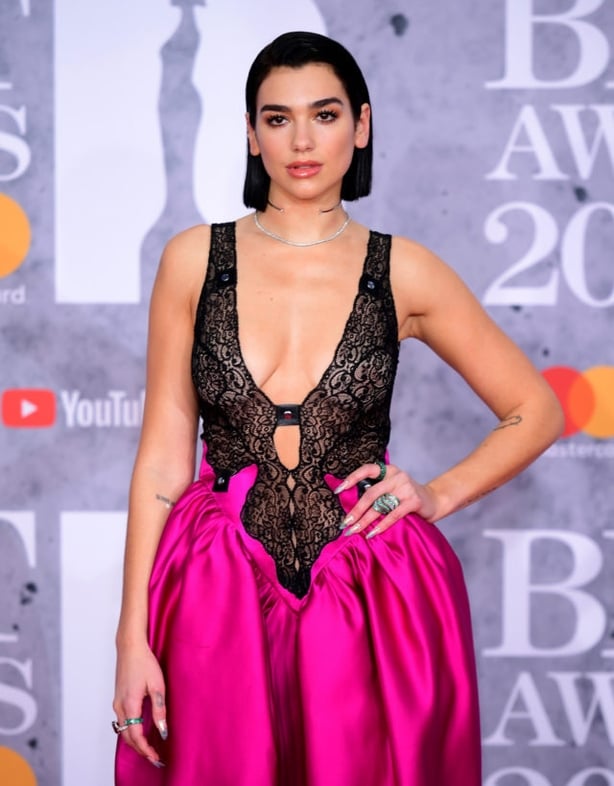 Dua Lipa attending the Brit Awards 2019 (Ian West/PA)