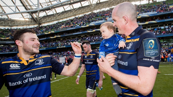 Henshaw and Toner in Leinster colours