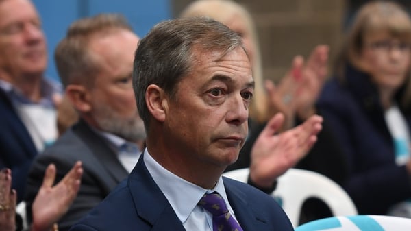 Nigel Farage's Brexit Party is heading for victory in UK European elections, according to an opinion poll