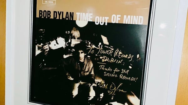 Bob Dylan's signed record