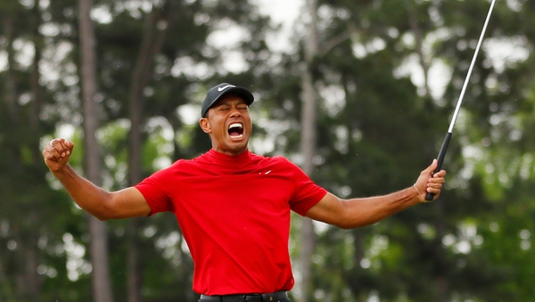 Tiger Woods won his 15th major at last month's Masters