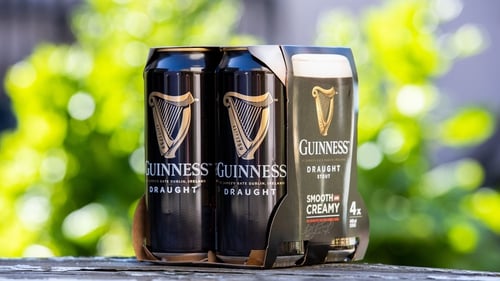 Photo courtesy of Naoise Culhane of Diageo's new plastic free packaging as seen on Guinness cans.
