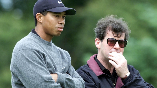 Tiger Woods (L) with JP McManus at the Invitational Pro Am back in 2000