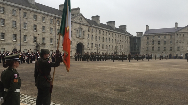 Current and past members of the Reserve Defence Forces are in attendance
