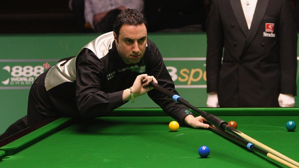 Michael Judge in action against Ryan Day at the World Snooker Championships back in 2008