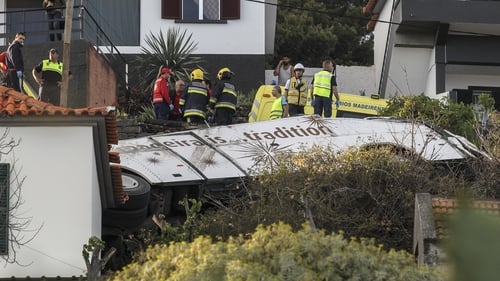 The crash happened on the Portuguese island of Madeira