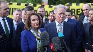 Speaker Nancy Pelosi travelled to the Derry-Donegal border