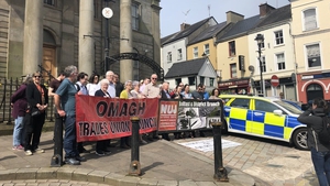 Around 200 people attended a vigil in Omagh organised by the NUJ and Omagh Trade Unions Council