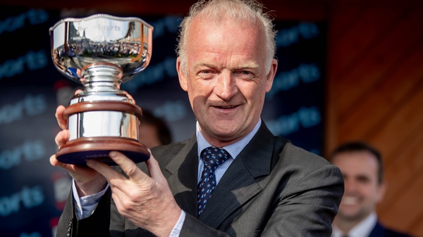Willie Mullins with the trophy