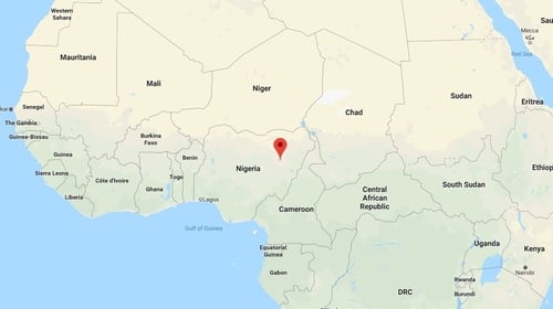 The incident happened during an Easter procession in Gombe, Nigeria (Pic: Google Maps)